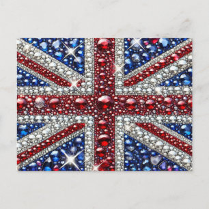 Postkarte mit britischem Farbdesign