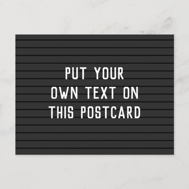 Postkarte mit Buchstabenempfang (Vorderseite)