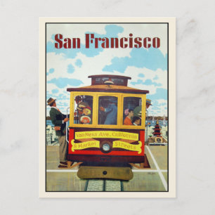 Postkarte mit Coolem San Francisco Print