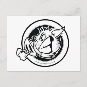 Postkarte mit dem Kopf