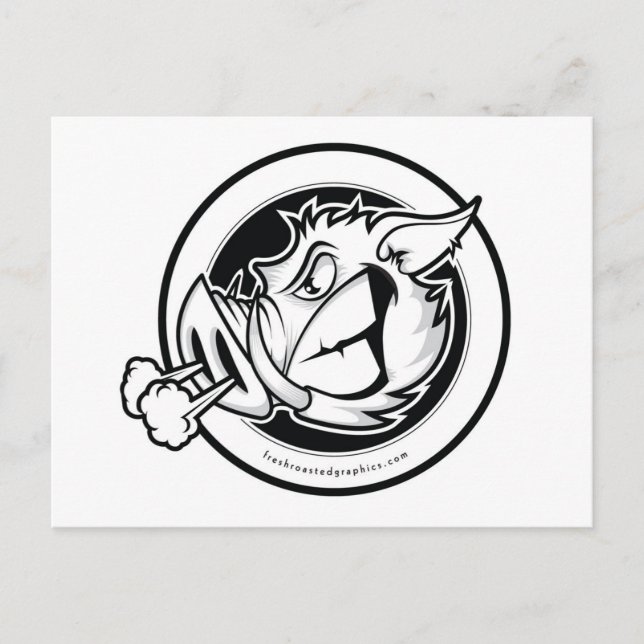 Postkarte mit dem Kopf (Vorderseite)