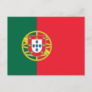 Postkarte mit der Flagge Portugals
