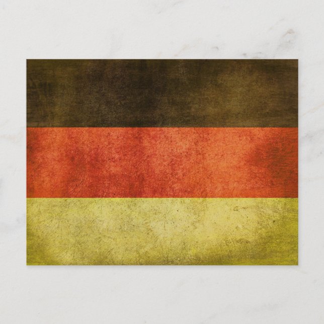 Postkarte mit dreckiger Flagge aus Deutschland (Vorderseite)