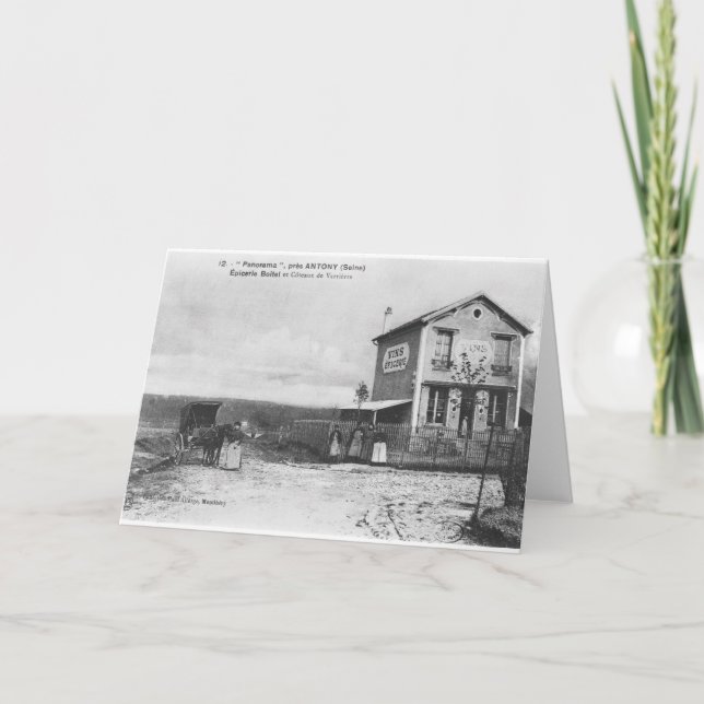 Postkarte mit einem "Panorama" bei Antony (Vorderseite)