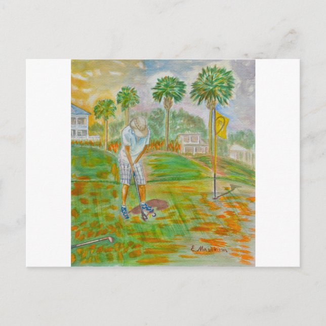 Postkarte mit einer PostenBriefmarke auf der (Vorderseite)