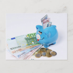 Postkarte mit Euro motiv