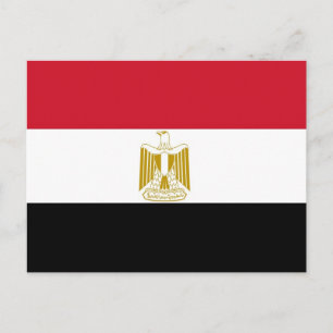 Postkarte mit Flagge Ägyptens