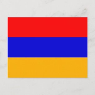 Postkarte mit Flagge Armeniens