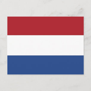 Postkarte mit Flagge der Niederlande