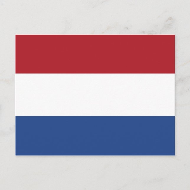 Postkarte mit Flagge der Niederlande (Vorderseite)
