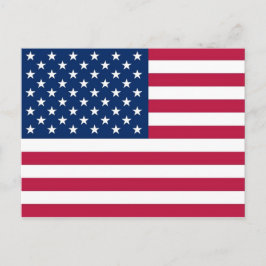 Postkarte mit Flagge der USA