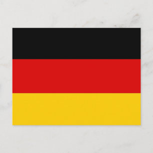 Postkarte mit Flagge Deutschlands