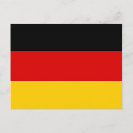 Postkarte mit Flagge Deutschlands