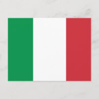 Postkarte mit Flagge Italiens