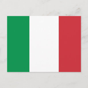 Postkarte mit Flagge Italiens