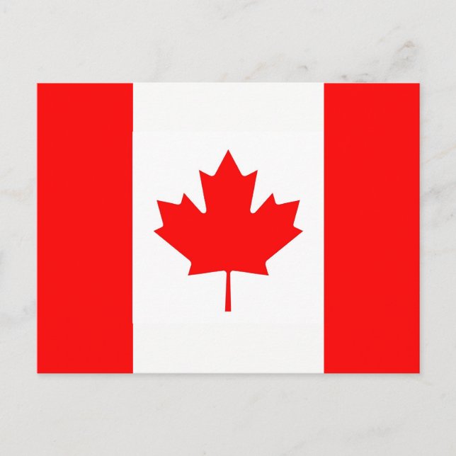 Postkarte mit Flagge Kanadas (Vorderseite)