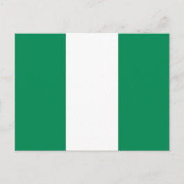Postkarte mit Flagge Nigerias