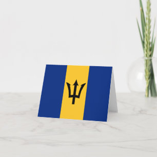Postkarte mit Flagge von Barbados