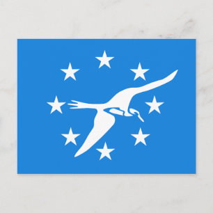 Postkarte mit Flagge von Corpus Christi, Texas, US