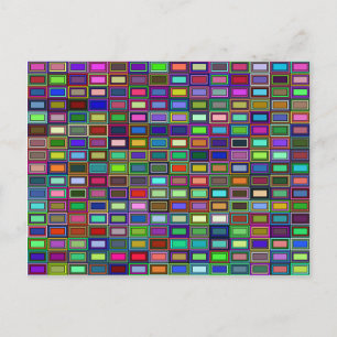 Postkarte mit geschachtelten Rechtecken