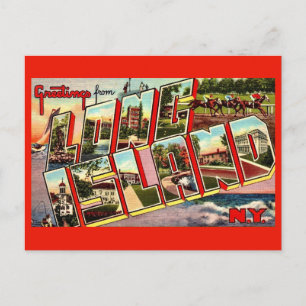 Postkarte mit Gruß aus Long Island