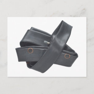 Postkarte mit Gummireifen