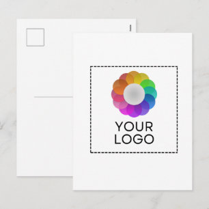 Postkarte mit individuellem Logo, geringe Mindestm
