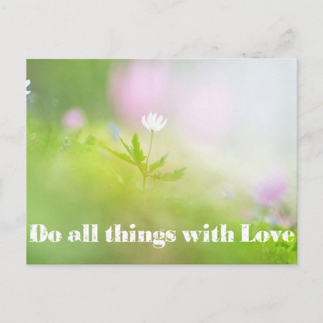 Postkarte mit Inspiration (Vorderseite)