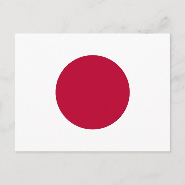 Postkarte mit japanischer Flagge (Vorderseite)