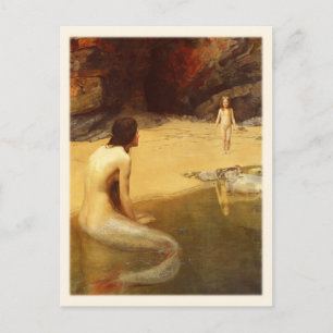 Postkarte mit John Collier-Gemälde