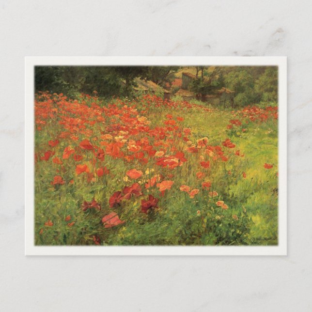 Postkarte mit John Ottis Adams Painting (Vorderseite)