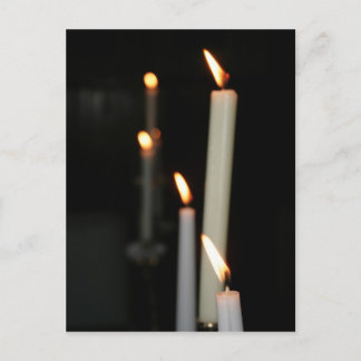 Postkarte mit Kerzen