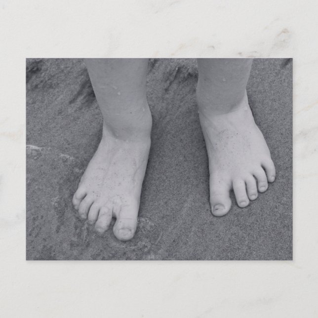 Postkarte mit kleinen Zehen (Vorderseite)