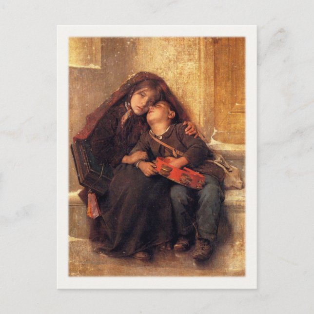 Postkarte mit Léon Bazile Perrault Malerei (Vorderseite)