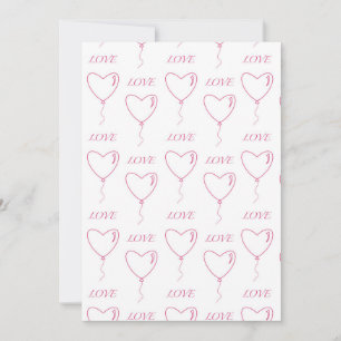 Postkarte mit Liebe