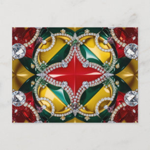 Postkarte mit Los Angeles Colors Design