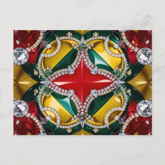 Postkarte mit Los Angeles Colors Design (Vorderseite)