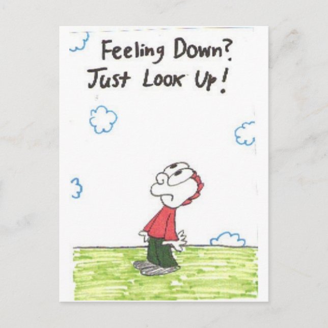 Postkarte mit lustigen kirchlichen Redewendungen (Vorderseite)