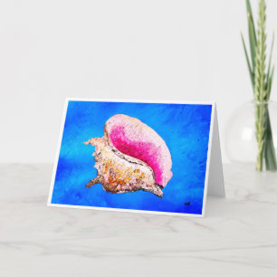 Postkarte mit Muschel