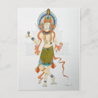 Postkarte mit origineller Kunst einer hinduistisch