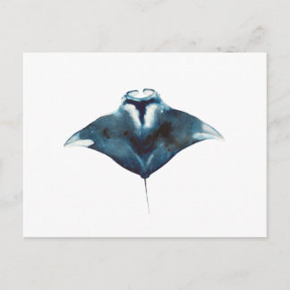 Postkarte mit Ozean-Mantarochen