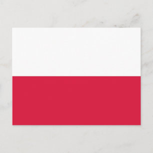 Postkarte mit polnischer Flagge