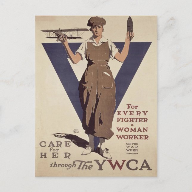 Postkarte mit Propagandaposter des Zweiten Weltkri (Vorderseite)