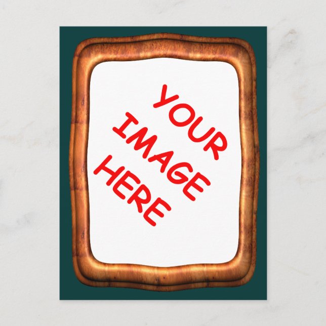 Postkarte mit Rahmen für Ihr Foto (Vorderseite)