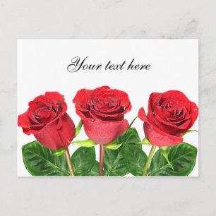 Postkarte mit Rose