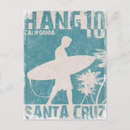 Postkarte mit Santa Cruz Surfer Print