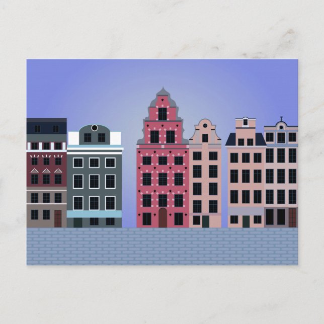 Postkarte mit Stockholm (Vorderseite)