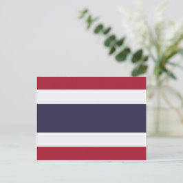 Postkarte mit thailändischer Flagge