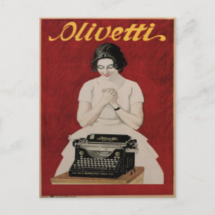 Postkarte mit Vintage Ad Print aus Italien