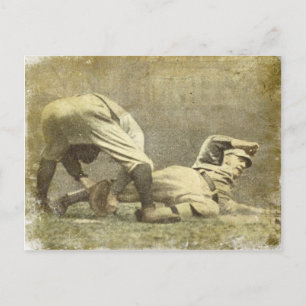 Postkarte mit Vintage-Baseball-Druck